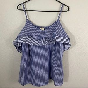 a new day spaghetti strap cold shoulder top